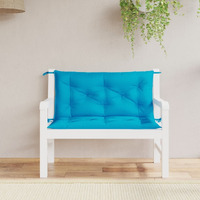 vidaXL Garden Bench Cushions 2 pcs Light Blue 39.4x19.7x2.8 Oxford Fabric