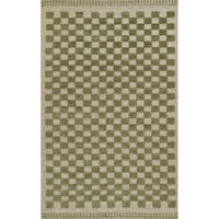 Momeni Willow Collection Indoor and Outdoor Green Area Rug, 9'0" x 12'0" Sized Mat for Living Room, Bedroom, Hallways, and Home Office