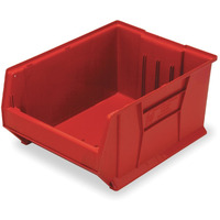 Hulk 24 Container, 23-7/8L x 18-1/4W x 12H, stackable, polypropylene, red, Made in USA