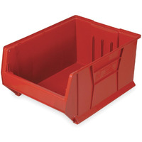 Hulk 36Container, 35-7/8L x 23-7/8W x 17-1/2H, stackable, polypropylene, red, Made in USA