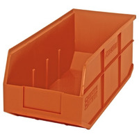 Stackable Shelf Bin, 18W x 8-1/4D x 7H, autoclavable up to 250F, polypropylene, blue, made in USA