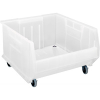 Hulk 24 Container, mobile, 23-7/8L x 22-1/2W x 15H, stackable, polypropylene, blue, Made in USA