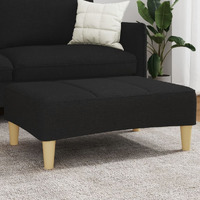 vidaXL Footstool Black 30.3x21.7x12.2 Fabric