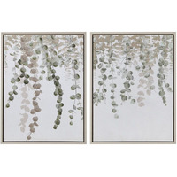 Eucalyptus 2-piece Framed Canvas Wall Decor Set