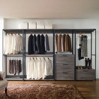 Monica Wood Walk-in Closet System