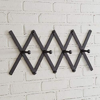 Black Accordion Coat Rack