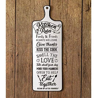 Kitchen Rules Sign