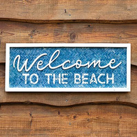 Welcome to the Beach Wall Sign