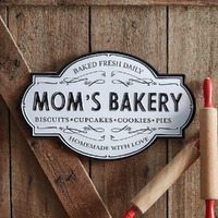 Moms Bakery Wall Sign