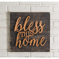 Bless This Home Sign