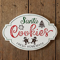 Santas Homemade Cookies Wall Sign