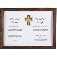 Heartfelt 163677 Pastor & Wife Framed Plaque - 15 x 11 in.