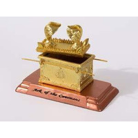Holy Land Gifts 154031 No. 7523 Ark of The Covenant with Sacred Elements Desktop Set - Small