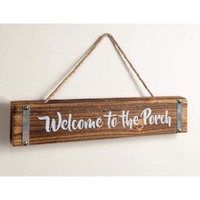Manual Woodworkers & Weavers 157981 Welcome to the Porch Sign - 20 x 4 in.
