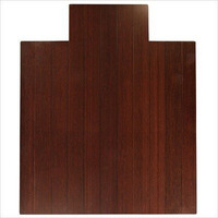 Bamboo Chairmat & Rug  in. x 52 ft. 4 ft. Wide Slat DARK CHERRY Bamboo roll-Up Chair Mat 8mm thickwith tonguenatural latex backing