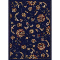 1835-4010-NAVY Como Rectangular Navy Blue Transitional Italy Area Rug  3 ft. 3 in. W x 4 ft. 11 in. H