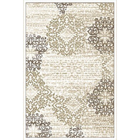 3471-0031-BONE Pisa Rectangular Bone Contemporary Turkey Area Rug  5 ft. 3 in. W x 7 ft. 3 in. H