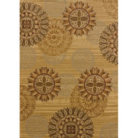 United Weavers 750 00315 58 5 ft. 3 in. x 7 ft. 2 in. Affinity Sundial Area Rug  Ivory