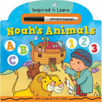 Whitaker House 771174 Noahs Animals - Wipe-Clean Activity Book