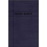 Zondervan 143976 NIV Premium Gift Bible Leathersoft Indexed - Comfort Print  Navy