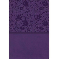 B & H Publishing 136474 KJV Super Giant Print Reference Bible, Purple Leather Touch - May 2020