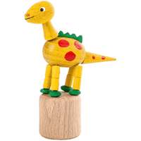 Dregeno Push Toy - Wobbly Yellow Dinosaur