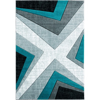 5 ft. 3 in. x 7 ft. 6 in. Bristol Zine Turquoise Rectangle Area Rug