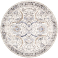 6 x 6 ft. Amadeus Design Power Loom Area Rug  Ivory