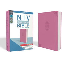 Zondervan  Large Print Pink Leathersoft NIV Value Thinline Bible
