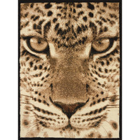 Legends Leopard Face Area Rug - Multicolor - 5 ft. 3 in. x 7 ft. 2 in.