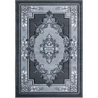 1 ft. 10 in. x 2 ft. 8 in. Bristol Fallon Gray Rectangle Accent Rug