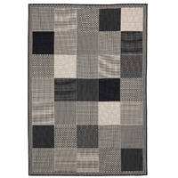 Augusta Grand Anse Black Rectangle Area Rug - 5 ft. 3 in. x 7 ft. 6 in.