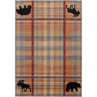 Cottage Nomad Multi Color Area Rectangle Rug, 5 ft. 3 in. x 7 ft. 6 in.