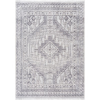 Chelsea Novel Rectangle Area Rug - Gray - 5 ft. 3 in. x 7 ft. 2 in.