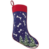 11 x 18 in. Bones Embroidered Stocking