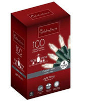 Stay Shine Incandescent Mini Clear & Warm White String Christmas Lights  100 Count