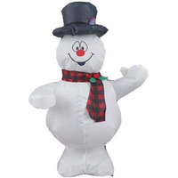22 in. Airdorables Frosty Inflatable Snowman, White