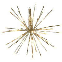28 in. LED Radiant Blast Pathway Decor, Warm White & Gold