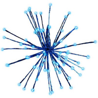 28 in. LED 3-in-1 Radiant Blast Pathway Decor, Blue