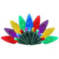 25 ft. Platinum LED C6 String Christmas Lights, Multi Color - 50 Count