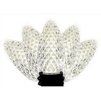 25 ft. Platinum LED C9 String Christmas Lights, Pure White - 25 Count