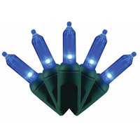 25 ft. Platinum LED T5 String Christmas Lights, Blue - 50 Count