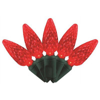 25 ft. Platinum LED C6 String Christmas Lights, Red - 50 Count