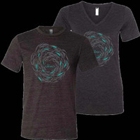 Against The Current- T-Shirt, Black Heather - 3XL