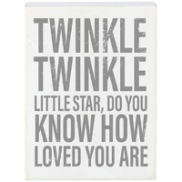 6 x 8 in. Twinkle Star Box Sign