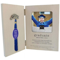 4 x 4 in. Graduate-Hinged Frame with Place for Tassel Holds Photo