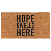 30 x 16 in. Hope Dwells Here Coir Doormat