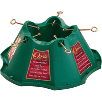 Tree Stand - Green Plastic - For Up To 10 Ft Trees With 5 Eyebolts