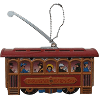 Collectible Tin Ornament - Cablecar