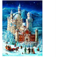 16.75 x 11.25 x 0.1 in. Sellmer Advent Calender - Neuschwanstein with No Envelope - Extra Large